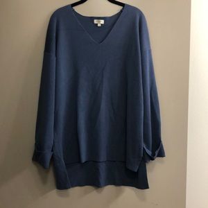 Oversized V Neck Light Knit Sweater